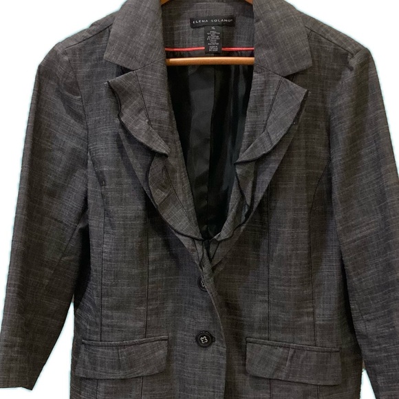 Elena Solano dark gray jacket. size XL. - Picture 2 of 4